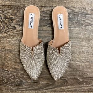 NEW Steve Madden Rhinestone Embellished Stud Mule